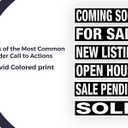 Real Estate Sign Riders | Set of 6 Coroplast (Plastic) Printed Signs with Different Messages for Real Estate | 24x6 Inches (Black)