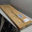 Furnnylane 3 Panel Short Room Divider Screen,Brown Freestanding Partition,Small Bamboo Panel Divider for Room Seperation,3.95 FT Tall