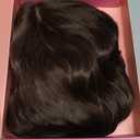 UDU Short Wavy Hair Topper for Women with Thinning Hair, 11 Inch Natural Looking Hairpiece, Volume Booster Wiglet for Coverage, Heat Resistant Synthetic Topper for Women (Mixed Golden Chestnut)