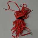 Beebel Red Lanyard Bulk Lanyards for Id Badges Flat Lanyard with Badge Clip Swivel Hook 50 Pack