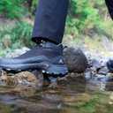 HUMTTO Men's All-Terrain Waterproof Hiking Boots Lightweight Breathable Outdoor Ankle Boots Trekking Hiking Shoes (Black, L)