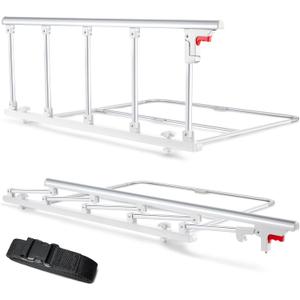 Bed Rails for Elderly Adults Safety, Folding Bed Assist Rail Handle for Seniors & Surgery Patients, Fall Prevention Safety Hand Guard Fit King, Queen, Full, Twin(Tool-Free Assembly), 48"x17.2"