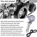 Belt Tensioner Assembly With Pulley With Serpentine Belt Compatible With 2011-2016 Chevy Cruze 2012-2019 Sonic 2013-2020 Trax 2016 Cruze Limited 2013-2020 Buick Encore Replace#55565236 5PK1400