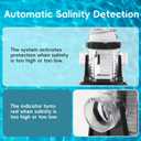 Clear Saltwater Chlorinator System for Above Ground Pools up to 10,000 Gallons,Salt Chlorine Generator Built-in Timer Salt Salinity Detection with Adapter,Self-Cleaning Saltwater Pool System