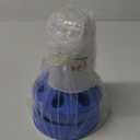 Top Filling Chick Feeder and Waterer Kit with Scoop, 0.4Gal Chick Feeder and 0.4Gal Chick Waterer with 3 Heights Adjustable Legs for Chicks (Blue)