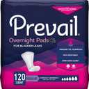 Prevail Proven - Incontinence Bladder Control Pads - Bladder Leak Pads - Overnight Absorbency, 120 Count (4 Packs of 30)