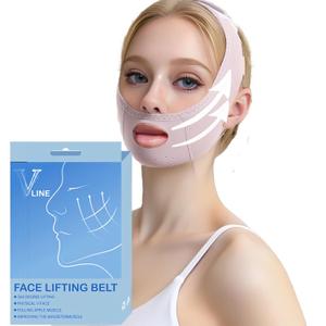 Adjustable Chin Strap,Face Slimming Band for Women & Men,Silicone V Line Lifting Mask,Double Chin Reducer & Jawline ShaperTrainer, Reusable Face Lift Mask for Sleeping Overnight (1 Pack)