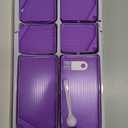 ARTDOT 30-Piece Stackable Tray Set Diamond Art Kits for Adults, Interlocking Diamond Painting Accessories and Tools(Purple)