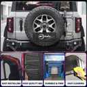 Archaic Tail Light Covers Compatible with Ford Bronco 2021-2025, Rear Lamp Light Guards Trim Bezel for Bronco Exterior Accessories, Rough Texture (Not for Bronco Sport)
