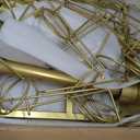 Patelai 2 Pieces Ice Cream Cone Baking Racks Cupcake Display Racks Cupcake Cone Stands Cupcakes Holders for Home Kitchen Baking Cooking Ice Cream Tools Supplies(Gold)