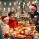 Ganeen Pink Christmas Tree String Lights 20 LED 10 ft Cute Hanging String Lights for Christmas Tree Battery Operated Indoor Holiday for Xmas Party Decorations Outdoor Mantel Fireplace