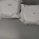 Vodotion Round Plastic Plant Saucers Set, 6-Pack, 7.6 Inches (6.4 Inch Base) Pot Drip Trays, Ideal for Indoor and Outdoor Home Garden Flower Pot Containers. (White)