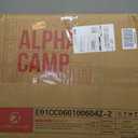 ALPHA CAMP Stadium Seat Chair for Bleachers with Back & Arm Rest (Black Grey-2pcs)