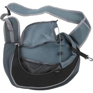 Dog and Cat Sling Carrier, Outing Breathable Shoulder Pet Dog Carrier, Travel Mesh Outdoor Safe Pet Papoose Bag, Soft Pouch and Tote Design Single Comfort Sling Handbag Tote Pouch for Travel (Black)