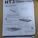 CAPSER Tacoma Hard Tri Fold Tonneau Cover Compatible with 2016-2025 Toyota Tacoma 5FT Truck Bed(Excl. Trail)