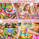 Kiss Monkey 70 PCS Prefilled Easter Eggs with Toys,Filled Easter Eggs with Toys Inside,Easter Basket Stuffers for Kids,Prefilled Eggs for Easter Egg Hunt,Easter Party Favors for Kids,Classroom Prizes