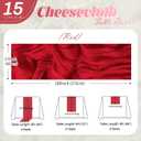15 Pack Red Cheesecloth Table Runner 17 x 108 inch Cheese Cloth Table Runners 9ft Red Table Runner Rustic Romantic Sheer Gauze Runner for Wedding Party Baby Shower Table Decoration