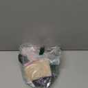 S-noilite 7PCS Old Lady Wig Set,Gray Bun Realistic Style Grandma Costume Wig for 100 Days of School Cosplay Halloween Party(Granny Wig/Cap/Glasses/Glasses Chain/Necklace/Bracelet/Earrings)