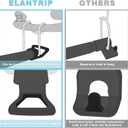 Elantrip Car Clothes Hanger Bar for SUV & Trucks, 34"-70" Extra Long, Heavy-Duty Iron Tube with Full Rubber Sleeve, No-Slip Garment Rack for Travel & Business Suits