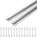 6FT V Track(3FT2),Galvanized Inverted Track for Sliding Rolling Chain Rack Driveway Gate,Railing Track Door, Sliding Car Entry Door, Rolling Driveway Gate