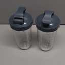 2-pack Replacement Parts Upgrade 32oz Cups with Flip-Top To-Go-Lid and Rubber Gaskets Compatible with NutriBullet 600w/900w Blender Accessory