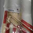 JOHOUSE 12 PCS Red Paper Folding Hand Fans 8.3 Inch  Foldable Handheld Fans for Women, Wedding Party Favors, Bridal Shower, DIY Gift Ready Crafts, Photography Props, Chinese New Year