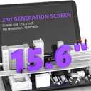 17.5" Portable DVD Player with 15.6" Large HD Screen, 6 Hours Rechargeable Battery, Support USB/SD Card/Sync TV and Multiple Disc Formats, High Volume Speaker, Black