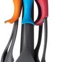 Love Your Kitchen Elevate Utensil Set with Carousel (Set of 7), Black