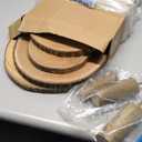 Cupcake Stand Wood Dessert Stands 4 Tier Cupcake Tower Large Cupcake Display Stand Rustic Cupcake Tier Stand for Woodland Baby Shower Decorations/Wedding/Birthday/Party/Farmhouse Decor