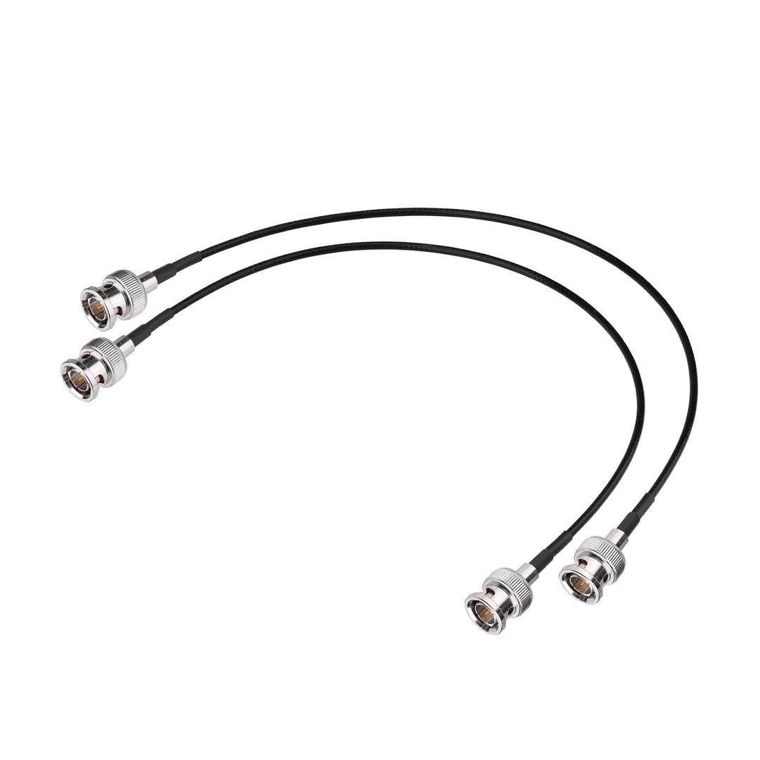 Superbat 3G SDI Cable 75 Ohm BNC Male to Male Black RG179 SDI Video Cable 12inch for Professional Camcorders, Supports HD-SDI/3G-SDI/4K/8K (2-Pack)