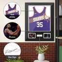 Nice C Jersey Frame Display Cases, Jersey Frame with Pictures Photos Slots, Jersey Shadow Box Shirt Wall Display Case, Signature Display, 98% UV Protection, Football Basketball Soccer (1 Pack)