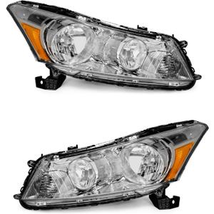 for 2008-2012 Honda Accord Headlights Assembly Pair