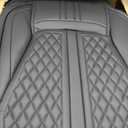 Fit Kicks Car Seat Covers Compatible with Nissan Kicks 2018-2025 2026 S SR SV.Full Coverage Waterproof Leather,Compatible with Airbag,All - Weather Seat Cushion Protector(Full Set, Black)
