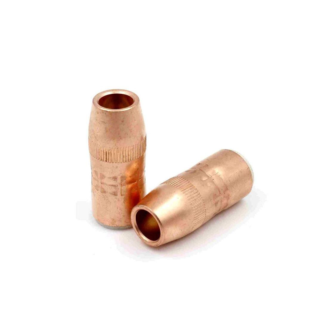 N-5818C MIG Welding Outside Nozzle for Bernard Centerfire Gun 1/8" Recess 5/8" Bore Dia. PKG/2