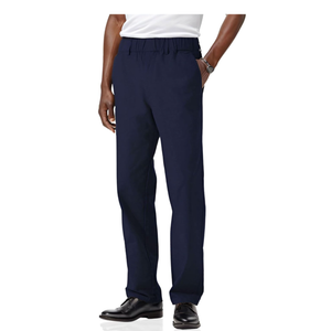 Soojun Men's Cotton Relaxed Fit Full Elastic Waist Twill Pants Size 36W x 30L