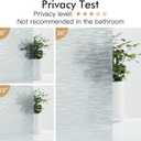 Haton Window Privacy Film, Frosted Glass Film, Sun Blocking Static Cling for Bathroom & Office, Heat Control Anti Glare Removable, UV Rejection Non-Adhesive Covering for Home, 23.6" x 157.4"