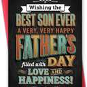 9 x Fathers Day Card for Son, Meaningful Son Father's Day Card from Mom Dad, Happy Fathers Day Card Gift from Parents