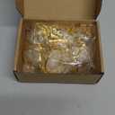 Christmas Gold Napkin Rings Set of 12 - Deer and Tree Design Holiday Napkin Holders for Festive Table Decor