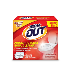IRON OUT Automatic Toilet Bowl Cleaner Tablets, 12 Tablets