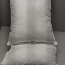Amazon Basics Down Alternative Pillows for Stomach and Back Sleepers, Soft Density, Queen Size 30" x 20", White, 2-Pack