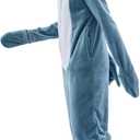 SWEETXIN Adult Unisex Onesie Pajamas Halloween Christmas Cosplay Costume Suit for Women and Men (X-Large, Shark)