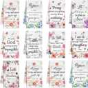 Ganeen 20 Pcs Mother's Day Religious Christian Kitchen Towel Floral Bible Verse Dish Towels Absorbent Inspirational Scripture Hymn Tea Towel Christian Gift for Spring Women Men Housewarming (Flower)