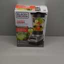 BLACK+DECKER PowerCrush Multi-Function Blender with 6-Cup Glass Jar, 4 Speed Settings, Silver