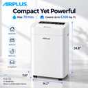 AIRPLUS Max 70 Pint Quiet Dehumidifier for Home Bedroom up to 4500 Sq Ft