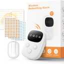 2026 New Wireless Bed Wetting Alarm for Boys and Girls, White Bedwetting Alarm, Compact & Comfortable Wireless Sensor, 7 Melodies 3 Modes,Includes Progress Card and Stickers