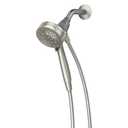 Moen Engage Magnetix Spot Resist Brushed Nickel 3.5-Inch Six-Function Detachable Handheld Showerhead with Magnetic Docking System, 26100SRN