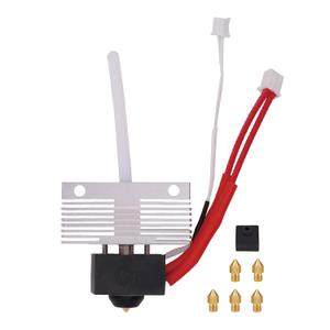 Hotend Kit for Elegoo Neptune 3 Pro/Plus/Max, 3D Printer Print Head Extruder Hot End Kit Heating Block Kit with 5PCS Extra 0.4mm Brass Nozzle Kit and 1 PCS Silicone Cover