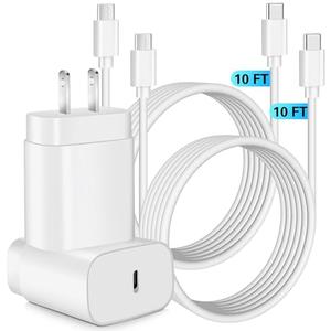 Samsung Super Fast Charger,25W Samsung Charger Fast Charging Block,2Pack Type C Android Phone Charger,USB C Cable for Samsung Galaxy S26 Ultra/S26+/S25/S24 FE/S23/S22/S21/A14/A54/Z Fold 7/6/Z Flip 7/6 one is missing