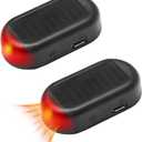 2 PCS Car Interference Antifreeze Instrument, Electromagnetic Car Snow Removal Device, Portable Anti-Frost Defroster Windshield Heater, Universal for Most Cars (Black)