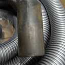 16 Ft. Premium Shop Vacuum Extension Hose with 2 tank adapters and 1.25" curved end